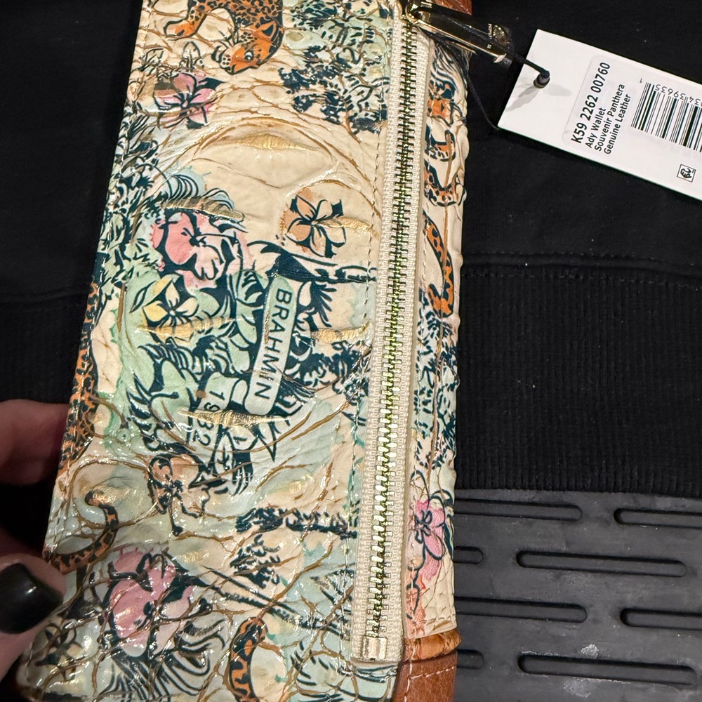 Brahmin Souvenir Pathera Floral and Animal Print bag and Wallet SET - Picture 10 of 12